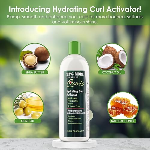 Miniatura 3 de Biocare - Activador hidratante de rizos, infundido con manteca de karité, miel natural y aceite de oliva, hidrata, define y repone para el activador