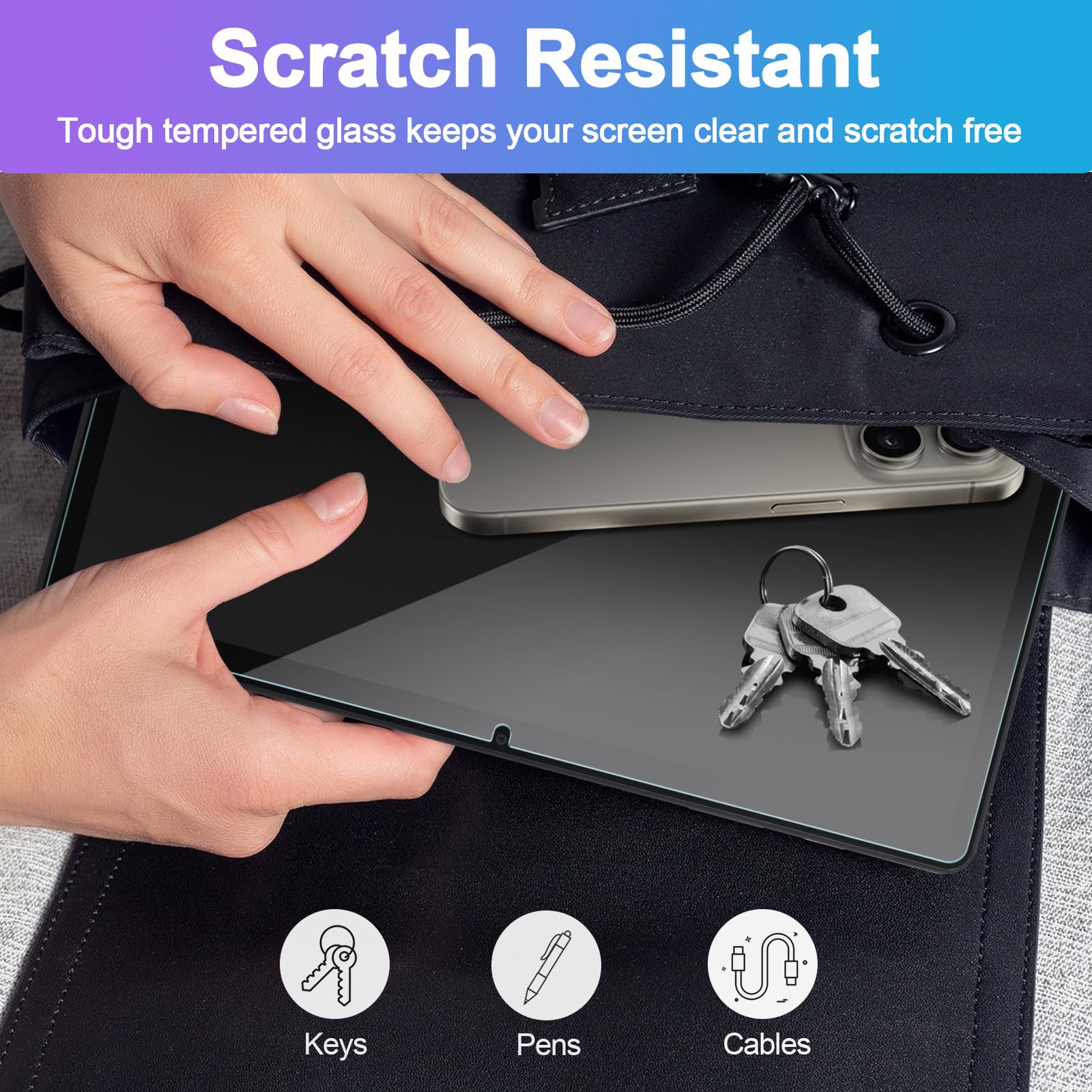 Caweet Folia ochronna na wyświetlacz do Xiaomi Redmi Pad 2 PRO (12,1", wydana w 2025 r.) – twardość 9H, szkło hartowane HD, 1 opakowanie