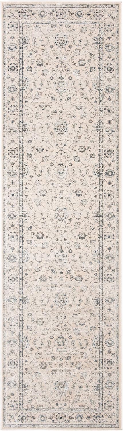 Safavieh Traditional Indoor Woven Runner Area Rug, Vintage Collection, VTG874, in Slate / Cream - Image 3