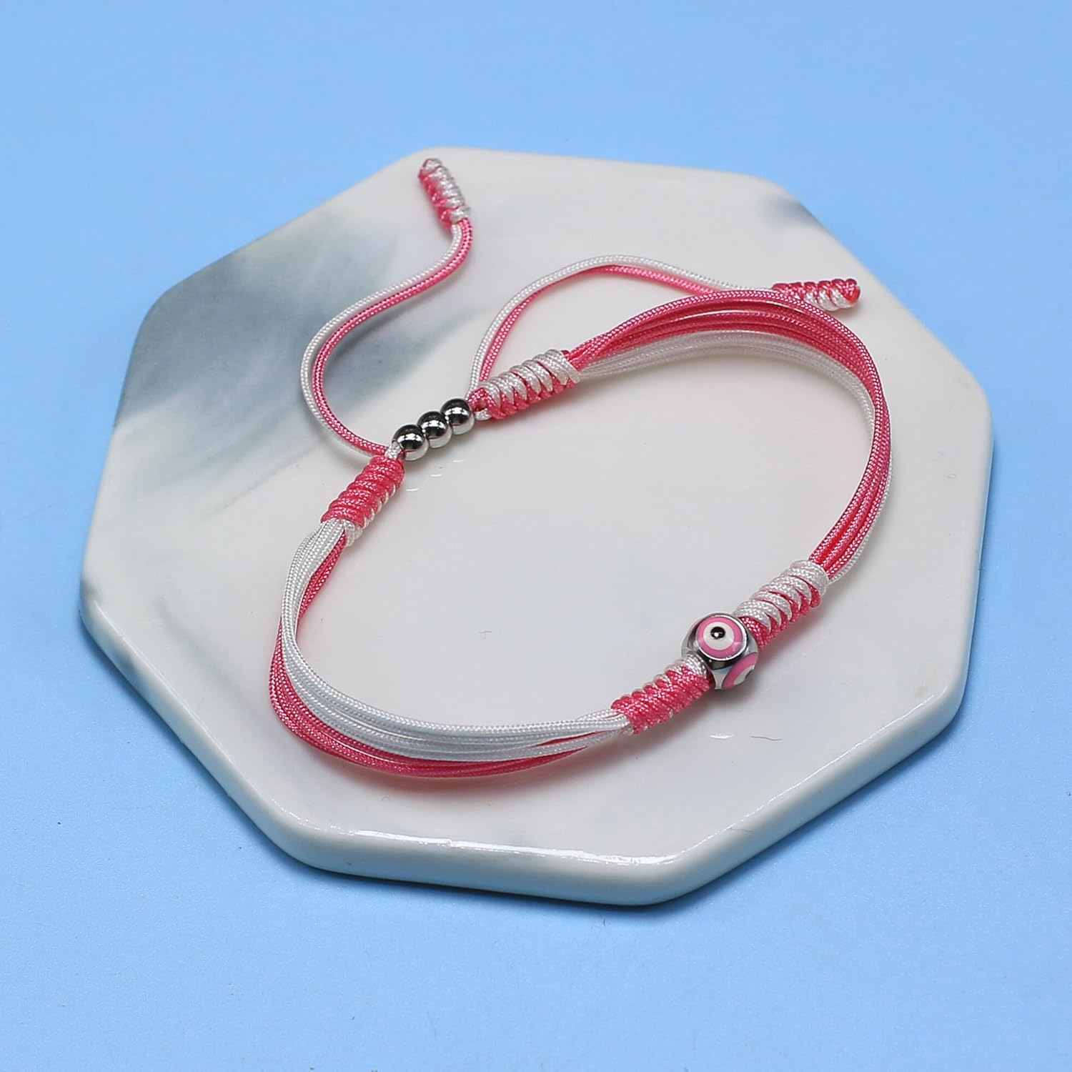 Red Religious Cross Multiple Color Bracelet, Lucky and Protection String, Inspirational Kabbalah String Of Fate, Surfer Adjustable for Men, Women, Friendship, Newborn, Pregnant - Image 4