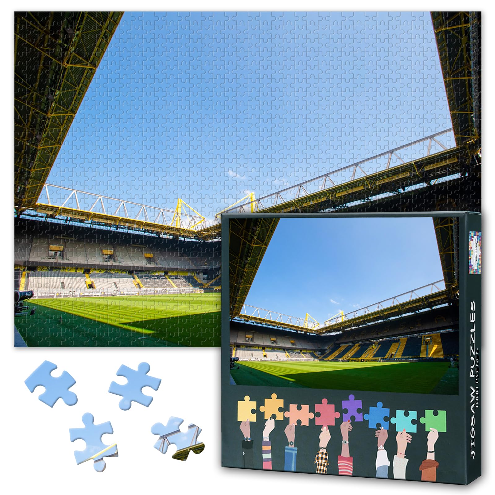TISHIRON Dortmund Arena Football Stadium Puzzles for Adults 1000 Pieces — image 1
