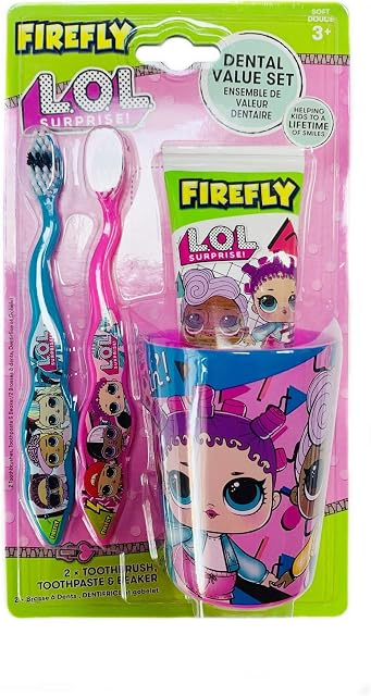 LOL Surprise Dental Set 2 Toothnrushes & Toothpaste & Beaker 3+