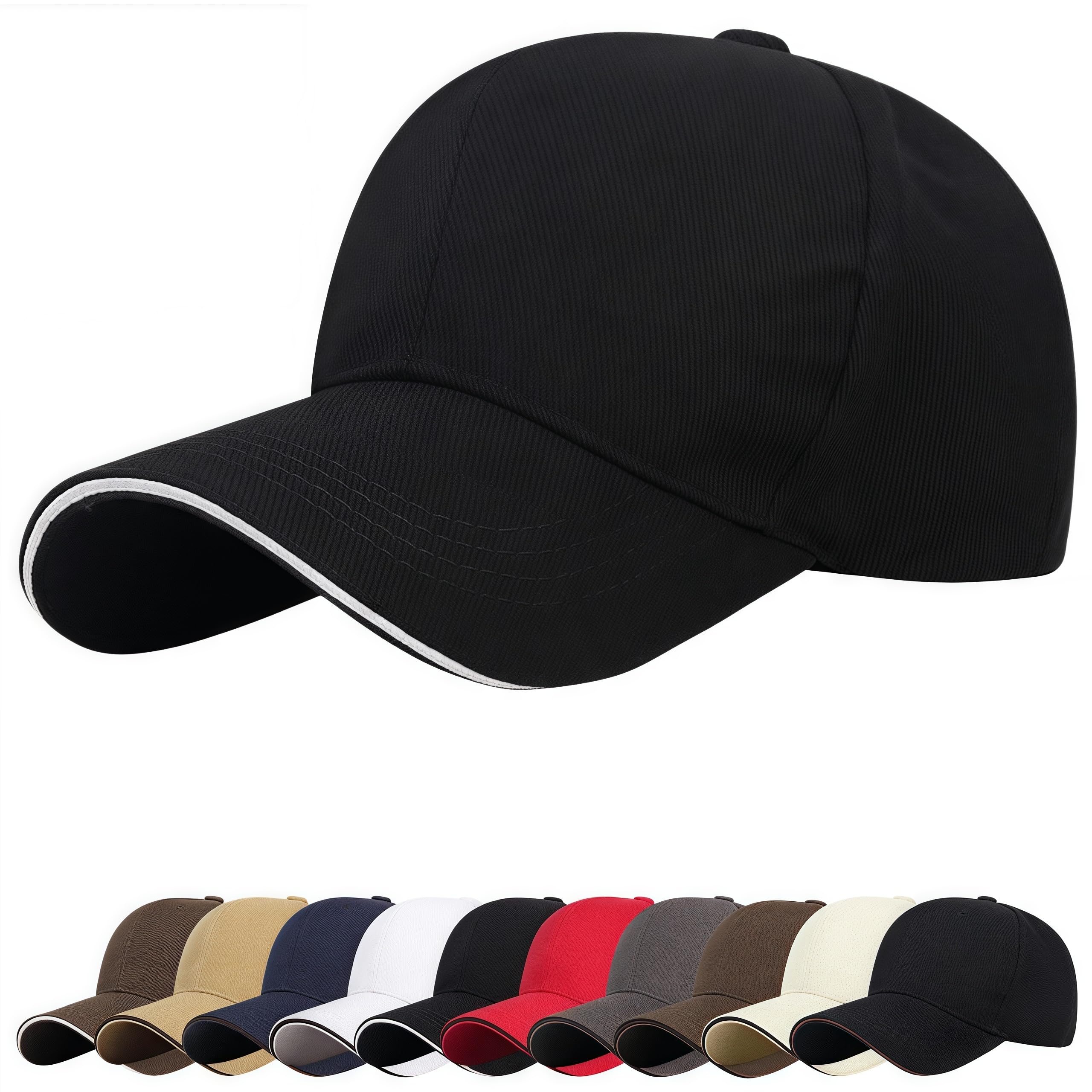 LIOOBO Cappello Da Baseball Con Inserti Riflettenti - Berretto Sportivo Traspirante, Taglia Unica, Alta Visibilità
