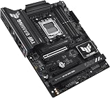 ASUS TUF GAMING B850-PLUS WIFI AMD ATX motherboard, 14+2+1 80A DrMOS power stages, DDR5, PCIe 5.0 Ready, 3xM.2 slots, Wi-Fi 7, Realtek 2.5Gb Ethernet, DisplayPort, HDMI, USB 20Gbps Type-C, Aura Sync - 8
