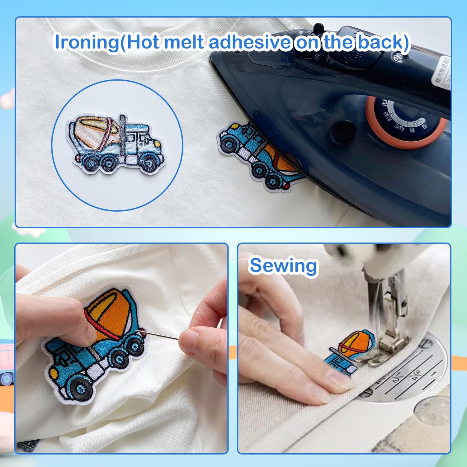 Jongdari 18pcs Delta Sigma Sorority Theta Iron on Patches Paraphernalia, Cute Embroidered Trucker Hat Patch Sew on Repair Applique for Bags Jackets Clothes - Image 4