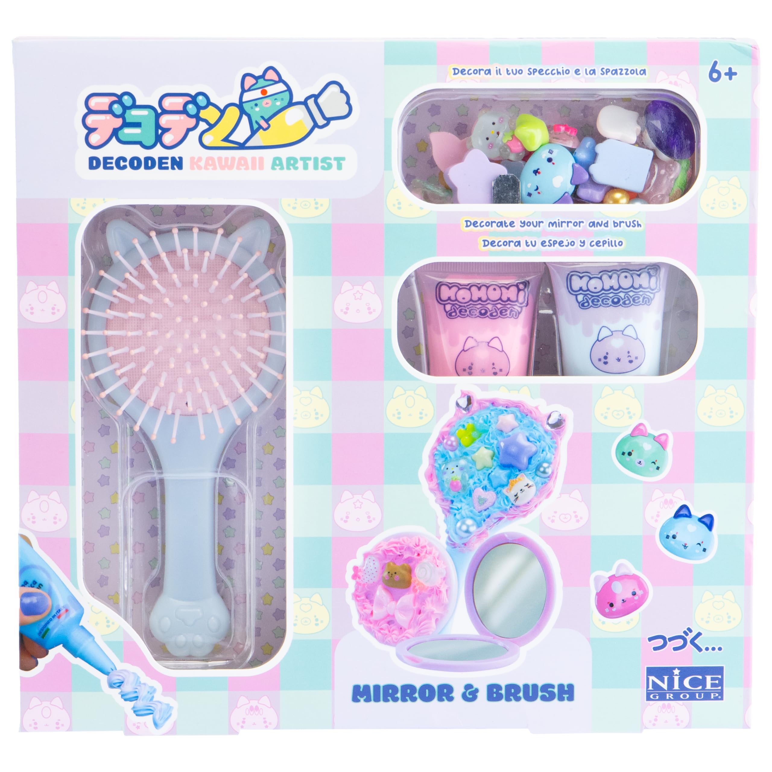 MOMOMI - Nice Group Decoden Mirror And Brush, 48512
