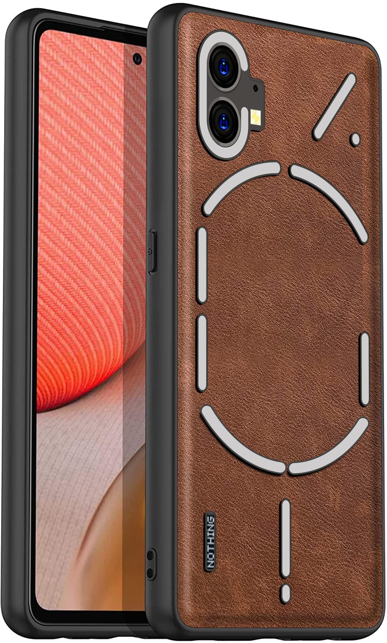 Kapa Tux Back Case for Nothing Phone 1, Slim Leather Shockproof Camera Protection Back Cover (Brown) (B0BQ32WH4Z) Amazon Price History, Amazon Price Tracker