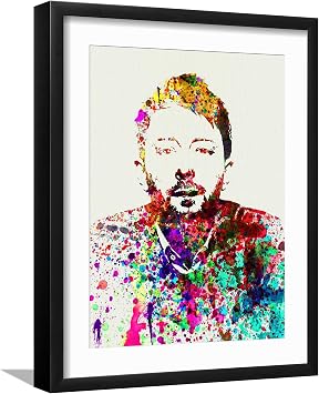 AllPosters Wall Art Print Legendary Radiohead Watercolor on Black Frame by Olivia Morgan, 12x16