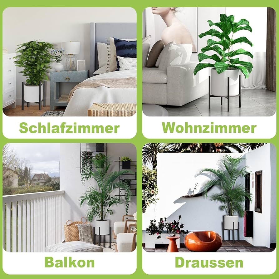 Plant Stand Indoor, Adjustable Metal Plant Stand, Black Plant Stands