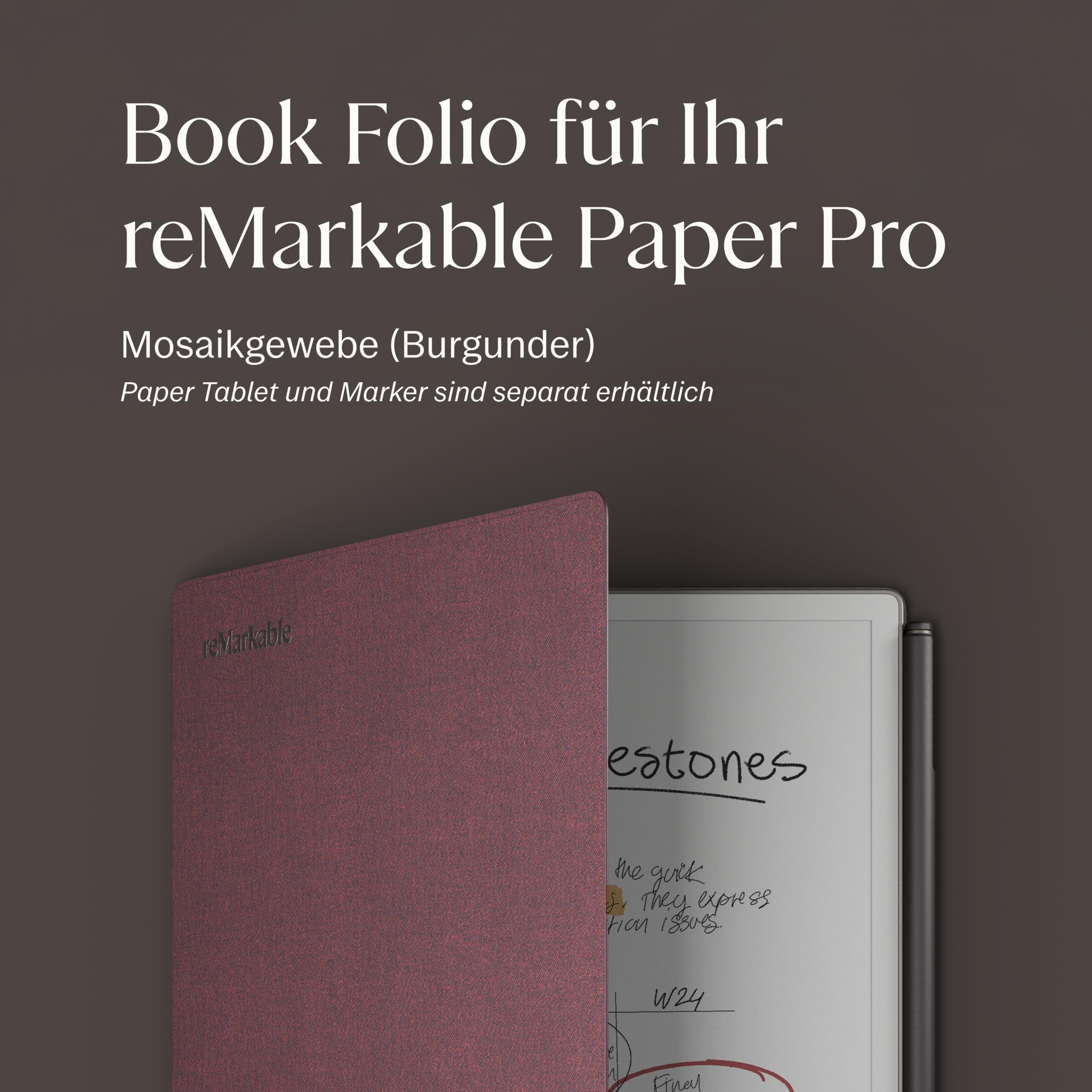 Remarkable Paper Pro – Book Folio aus Mosaikgewebe für Ihr 11 – Bild 2