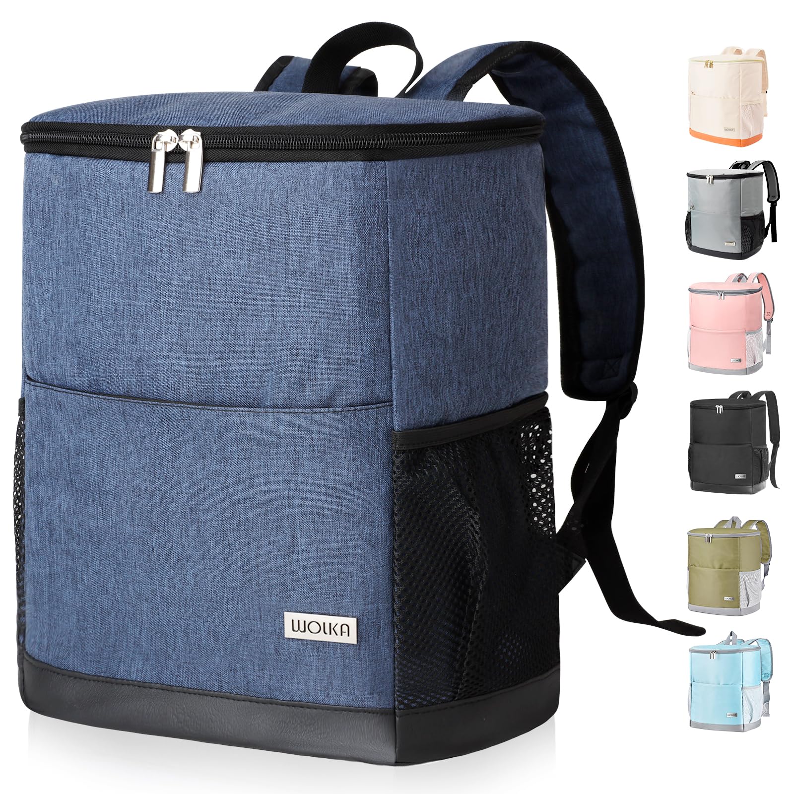 Insulated Cooler Backpack Outdoor - Leak Proof Backpack Cooler 30 Cans, Waterproof Lightweight Cooler Bag for 12h Hot/Cold Retention - Soft Cooler for