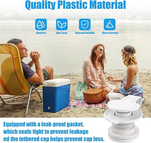 Miniatura 5 de Reemplazo de la asamblea del tapón de drenaje estándar del refrigerador para las piezas de los refrigeradores Coleman 1" longitud del eje, número de