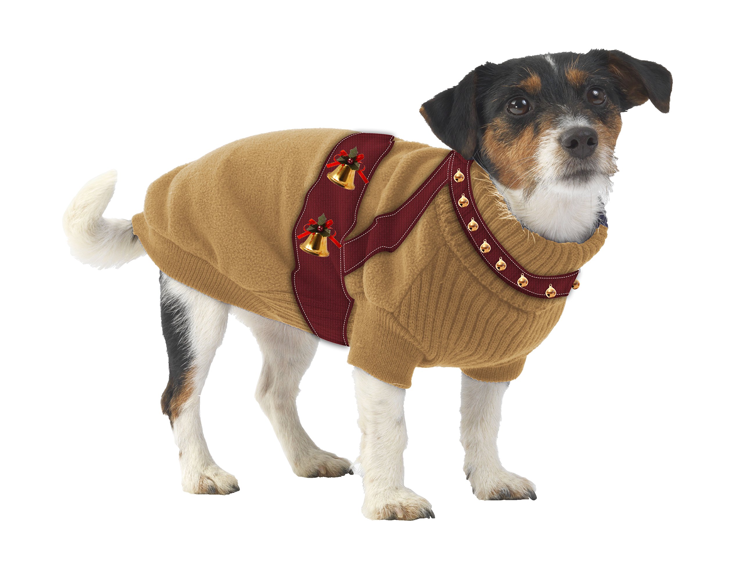 Pet Brands Christmas Reindeer Harness Dress Up for Dogs Large