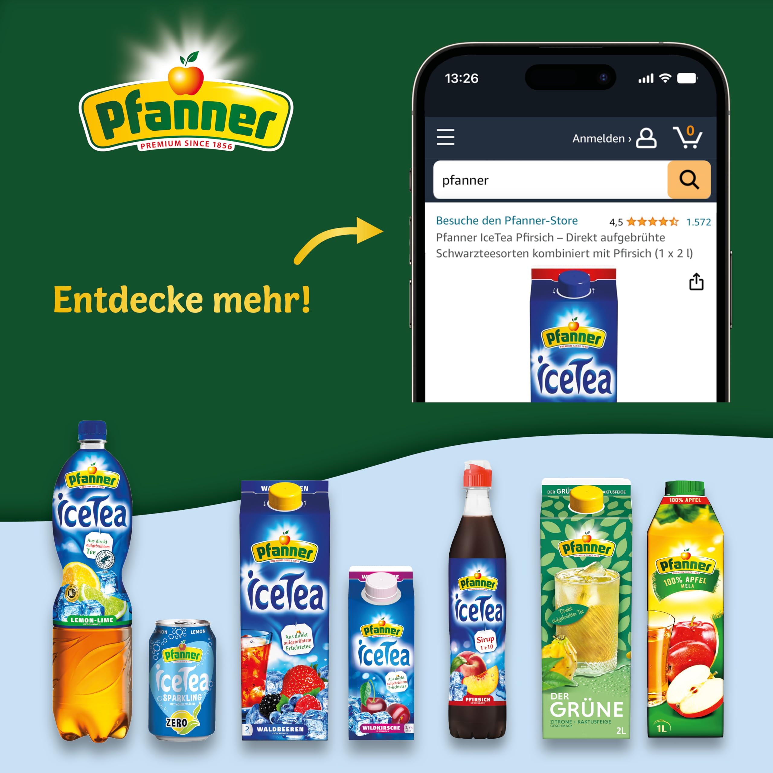 Pfanner 100% Pink Grapefruitsaft (8 x 1 l) – Saft zum Frühstücken aus Grapefruit – Fruchtsaft ohne Zuckerzusatz