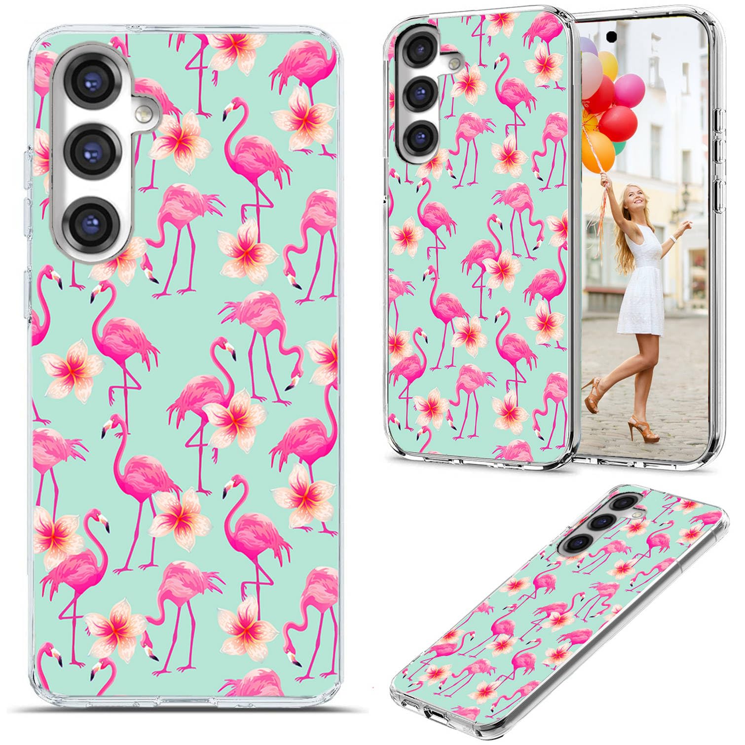 AKORAVO for Samsung Galaxy S25 Case for Girl Women Men, Full Protective Shockproof Slim Soft TPU Clear Phone Cover Cases for Galaxy S25 6.1,Cute