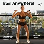 Retrospec Train Ensemble de bandes de résistance (5pc) Bandes d'entraînement avec poignées, ancêtre de porte, sac de transport pour les femmes & Hommes