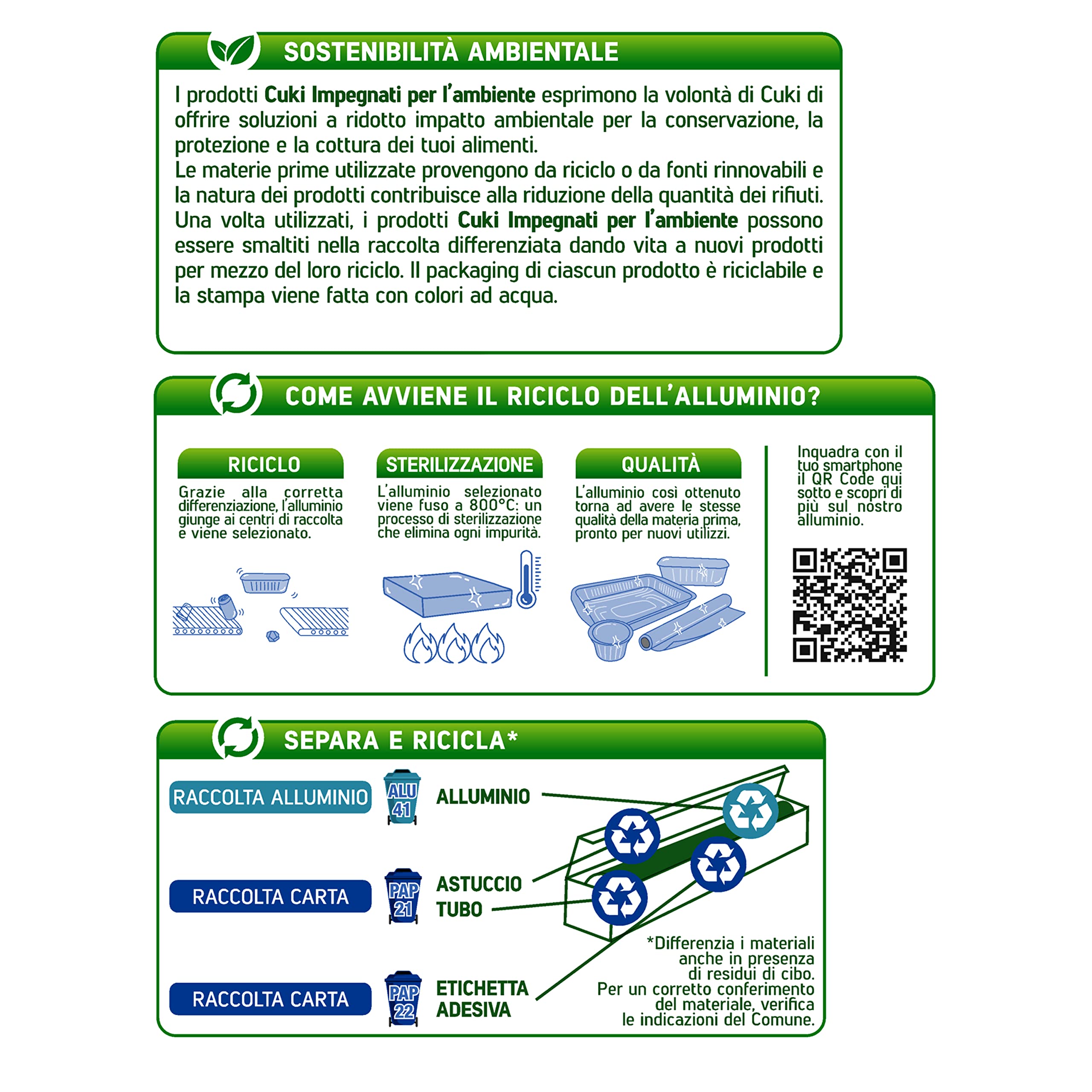 Cuki Alluminio 100% Riciclato 20 Metri - 1 Confezione