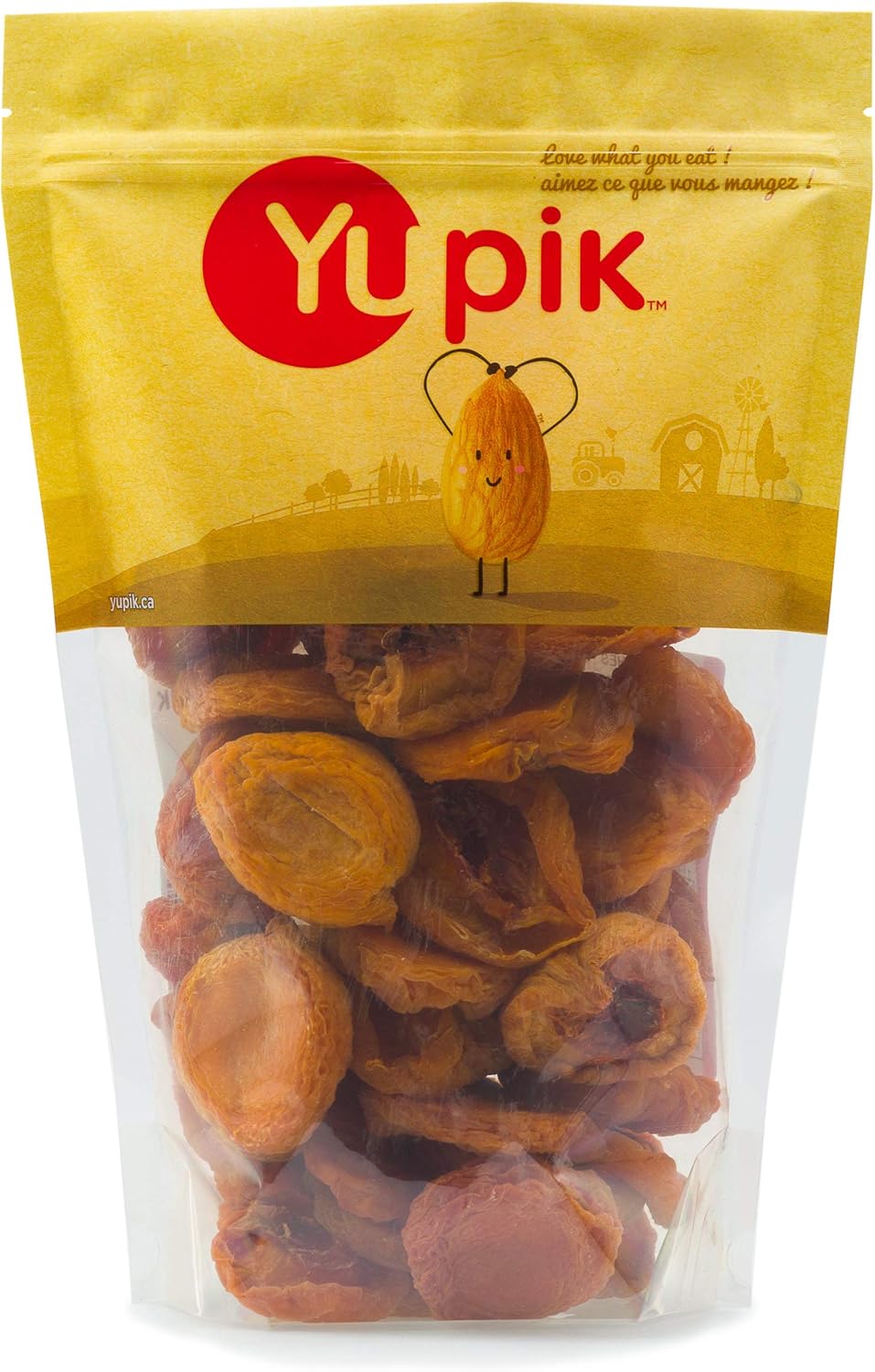 Yupik Dried Peaches, Halves, 1 kg, Vegan, Kosher, Dried Fruits, Halved