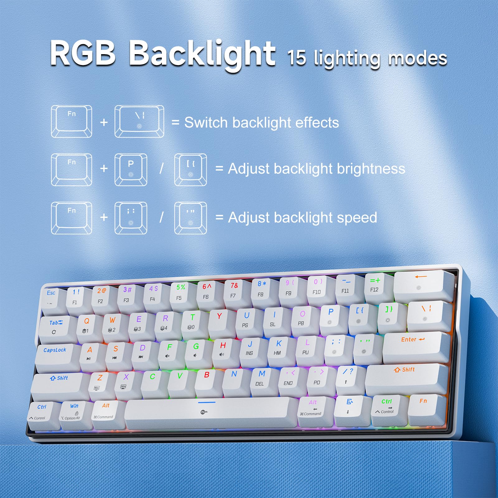 Amazon | KEMOVE K61SE ゲーミングメカニカルキーボード 60%有線RGB