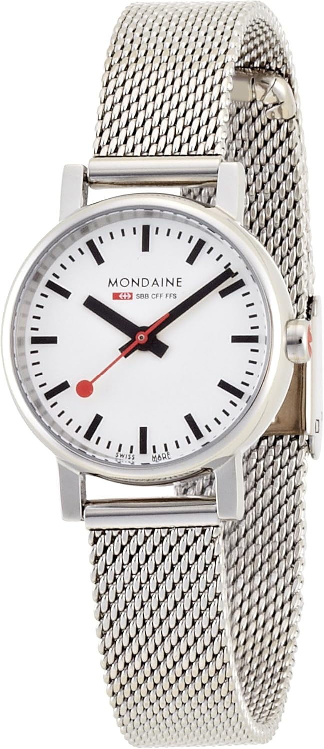 Mondaine A658.30301.11SBV - Orologio da Polso, Display Analogico, Donna, Cinturino Acciaio Inox, colore argento