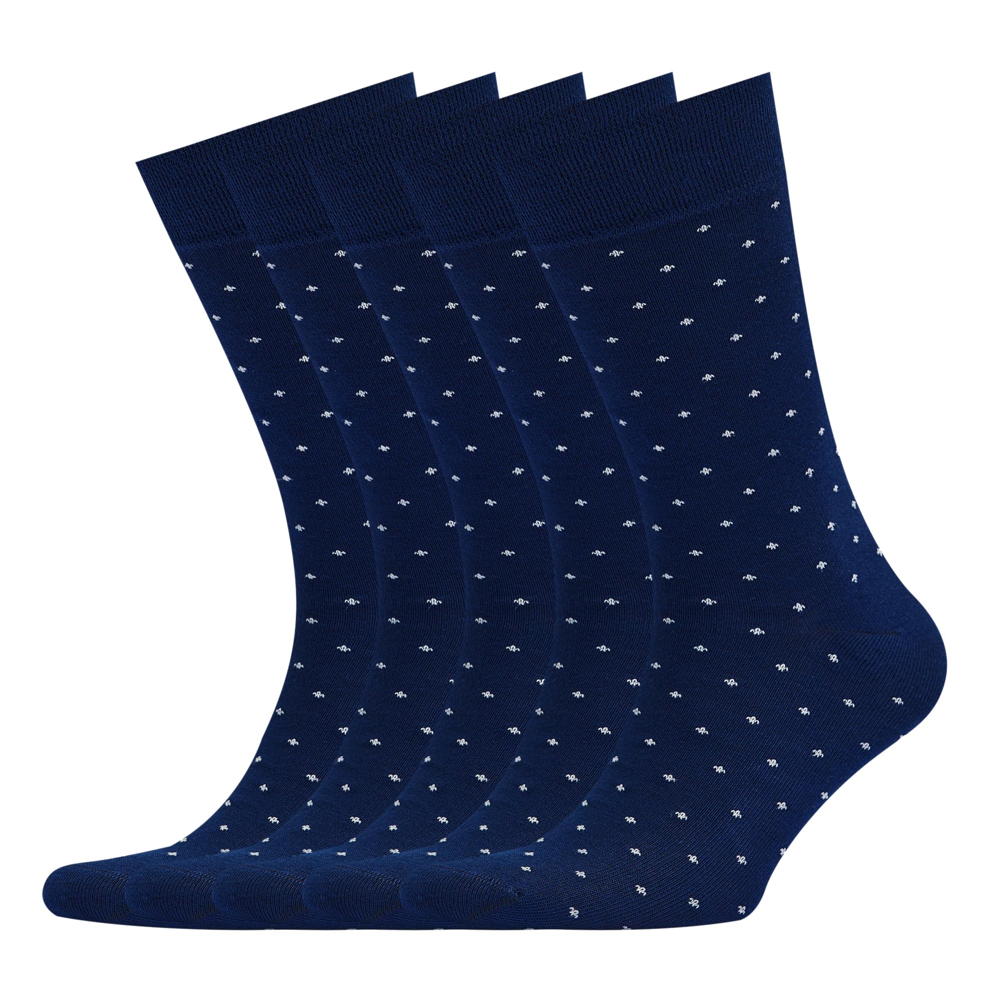 VRD Men's Dress Socks Bamboo Rayon, 5-Pack Crew Socks, Multiple Colors and Designs, Shoe Size 8-13, Gift Box