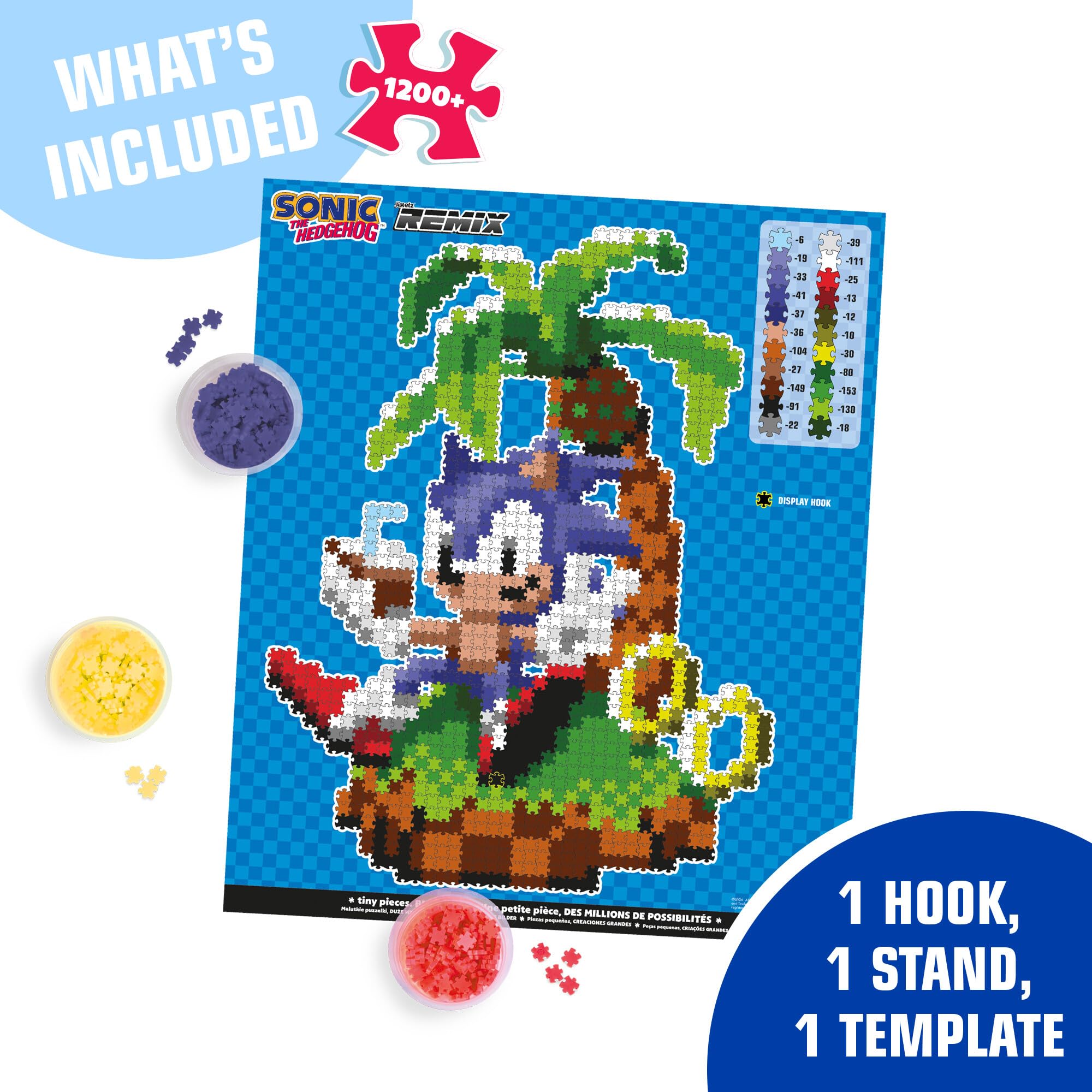 Amazon.com: Jixelz Remix Sonic the Hedgehog Craft Kit - Sonic and