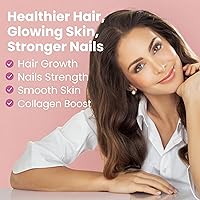 Vista 3 de Sanar Naturals Píldoras de Colágeno con Biotina, Vitamina C - Mejora la salud del cabello, la piel y las uñas - Promueve el crecimiento del cabello