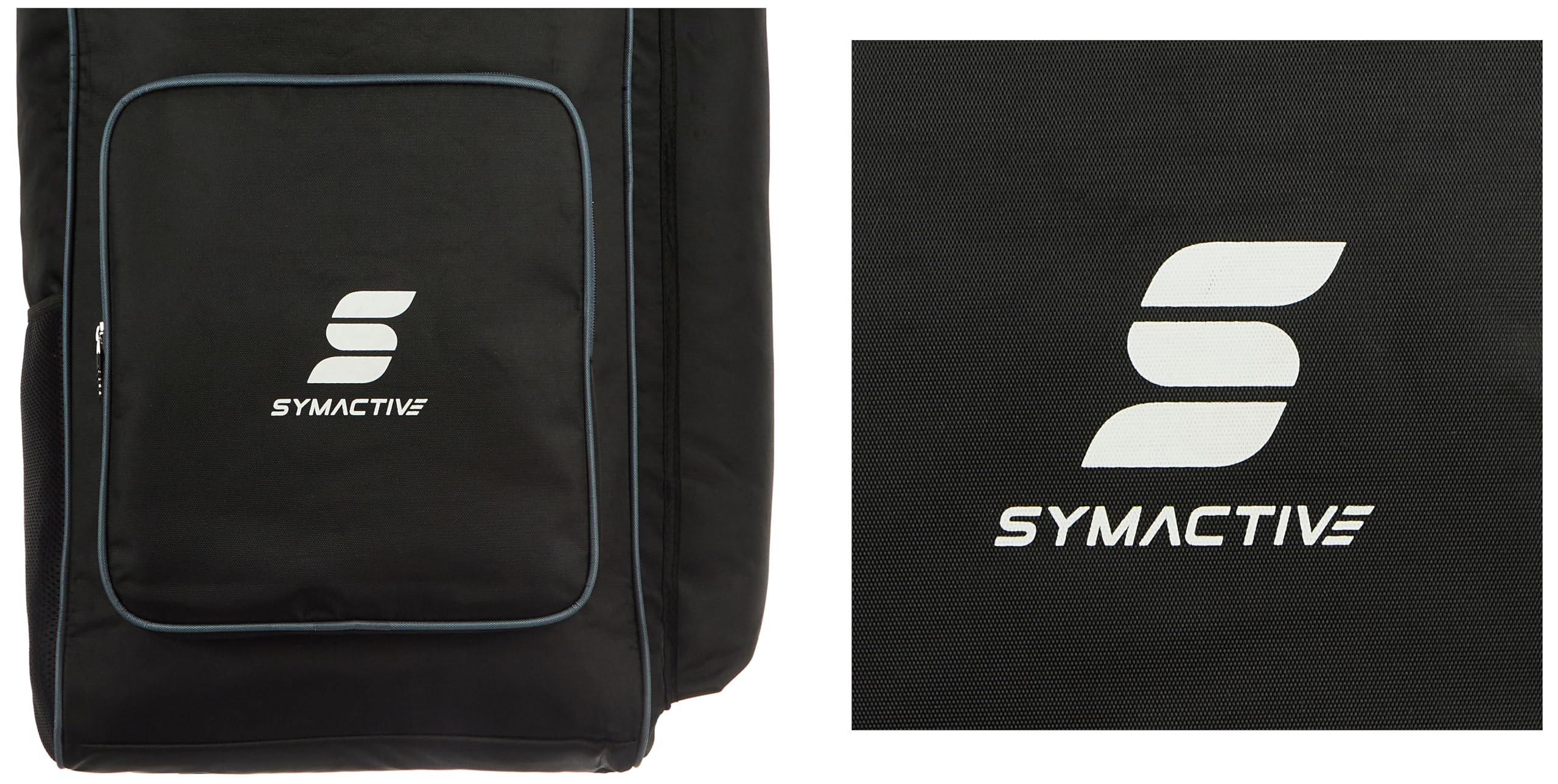 Amazon Brand - Symactive Polyester Cricket Kit Bag | Dedicated Bat Pocket | Durable Construction | Ample Storage Space | Adjustable Shoulder Straps | Blue 1