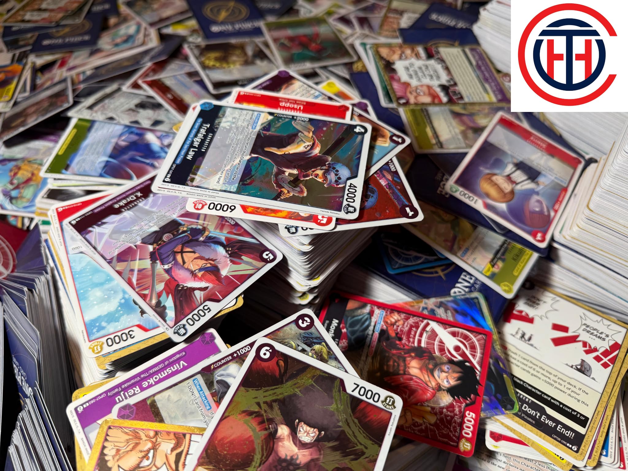 200 One Piece Trading Cards Bulk Lot | Mixed Sets + 10 Holographic