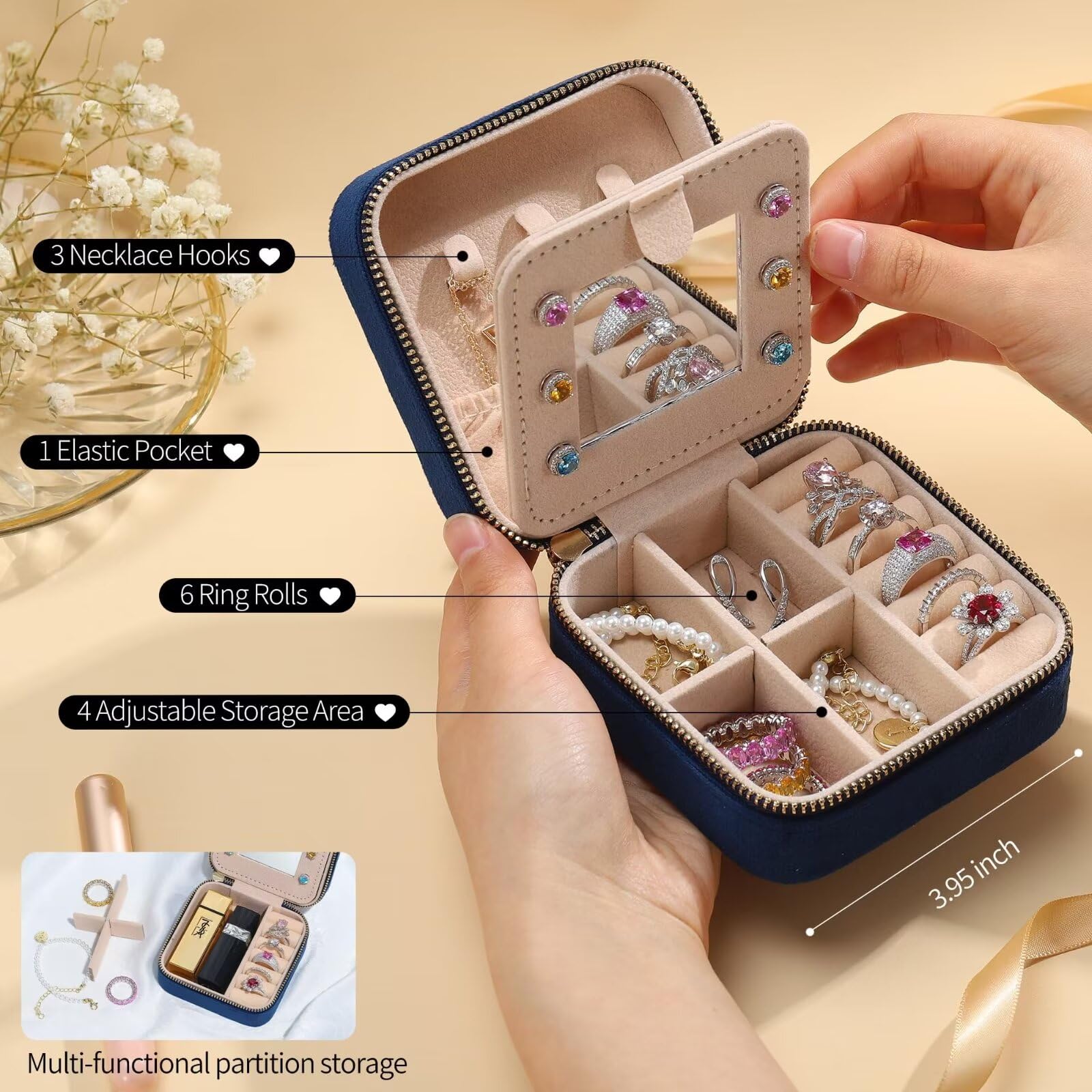 Parima Reise Schmucketui - Personalisiertes Geschenk Für Frauen