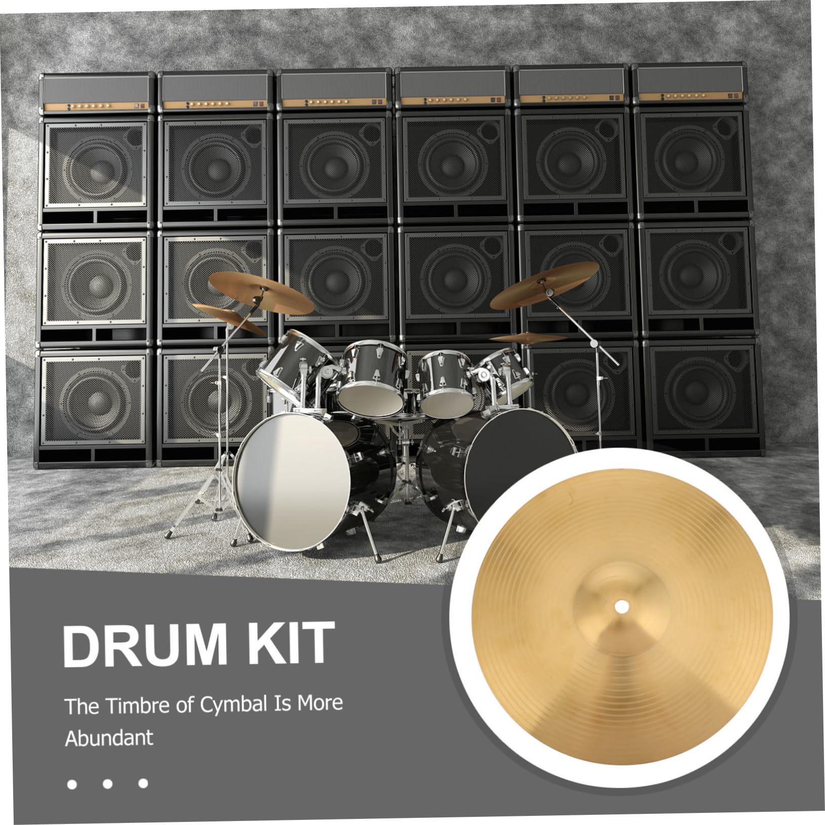 Platillo De Batería Profesional Metal Kit De Percusión Batería De Jazz Robusto