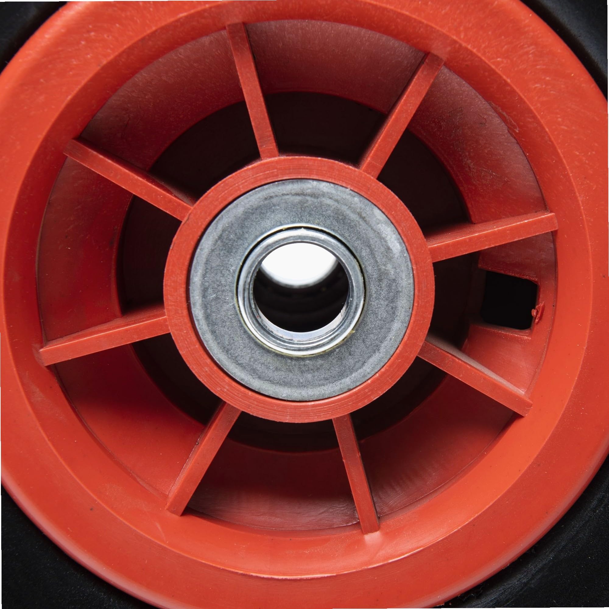 WERKA PRO Roue Increvable 10'' - Ø260 x 75 mm - Alésage 16 mm - Rouge - Pneu Plein avec Roulement à Billes - Pour Diable et Chariot - Usage Bricolage - 0,94 kg