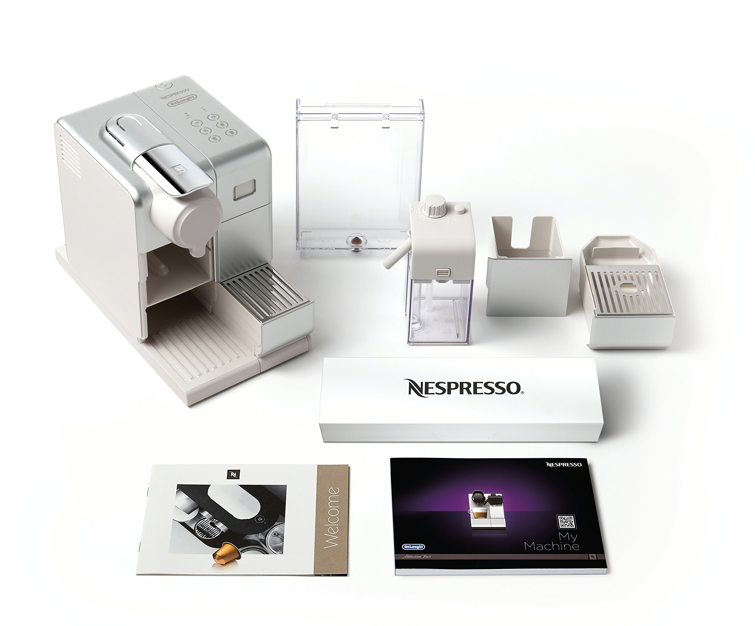 Nespresso Lattissima Touch Coffee Machine by DeLonghi - Frosted