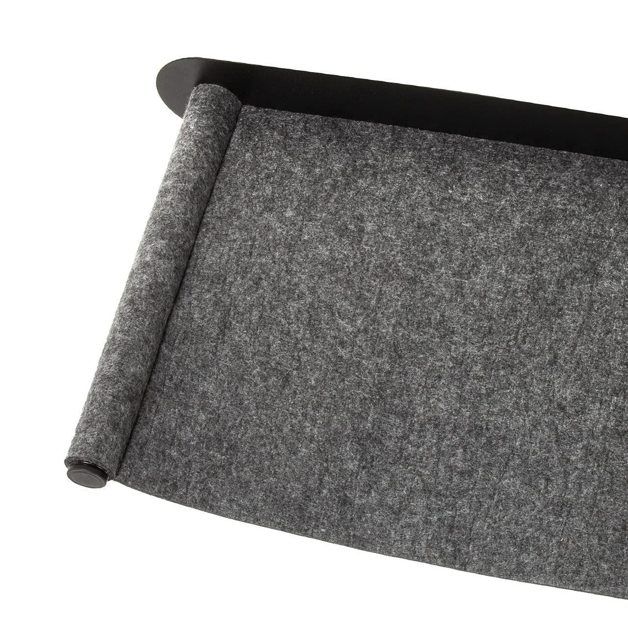 CanadianCat Company | Katzenhängematte aus Filz mit Wandmontage | ca. 65 x 35 x 10 cm | Anthrazit | Kletterwand Liegemulde Wandliege Katzenbett aus Filz