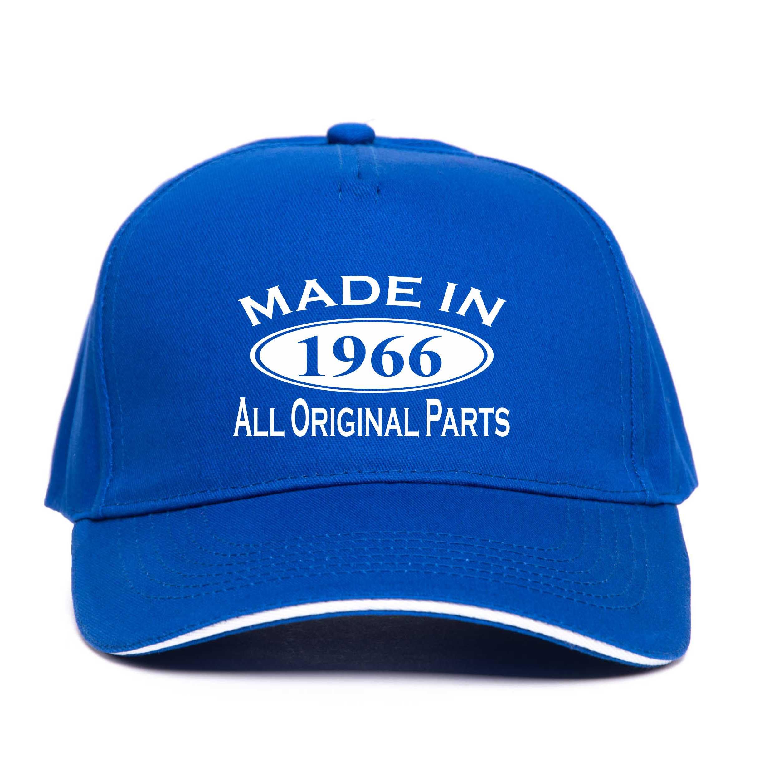 Print4U Made in 1966 Baseball Cap 60th Birthday Gift Age 60 for Men & Women Blue