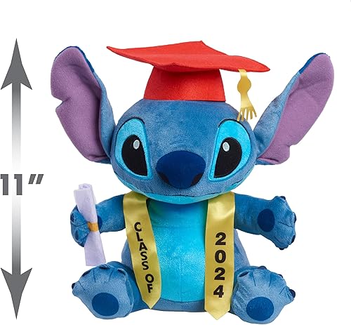 Miniatura 3 de Just Play Stitch Graduación Peluche Grande