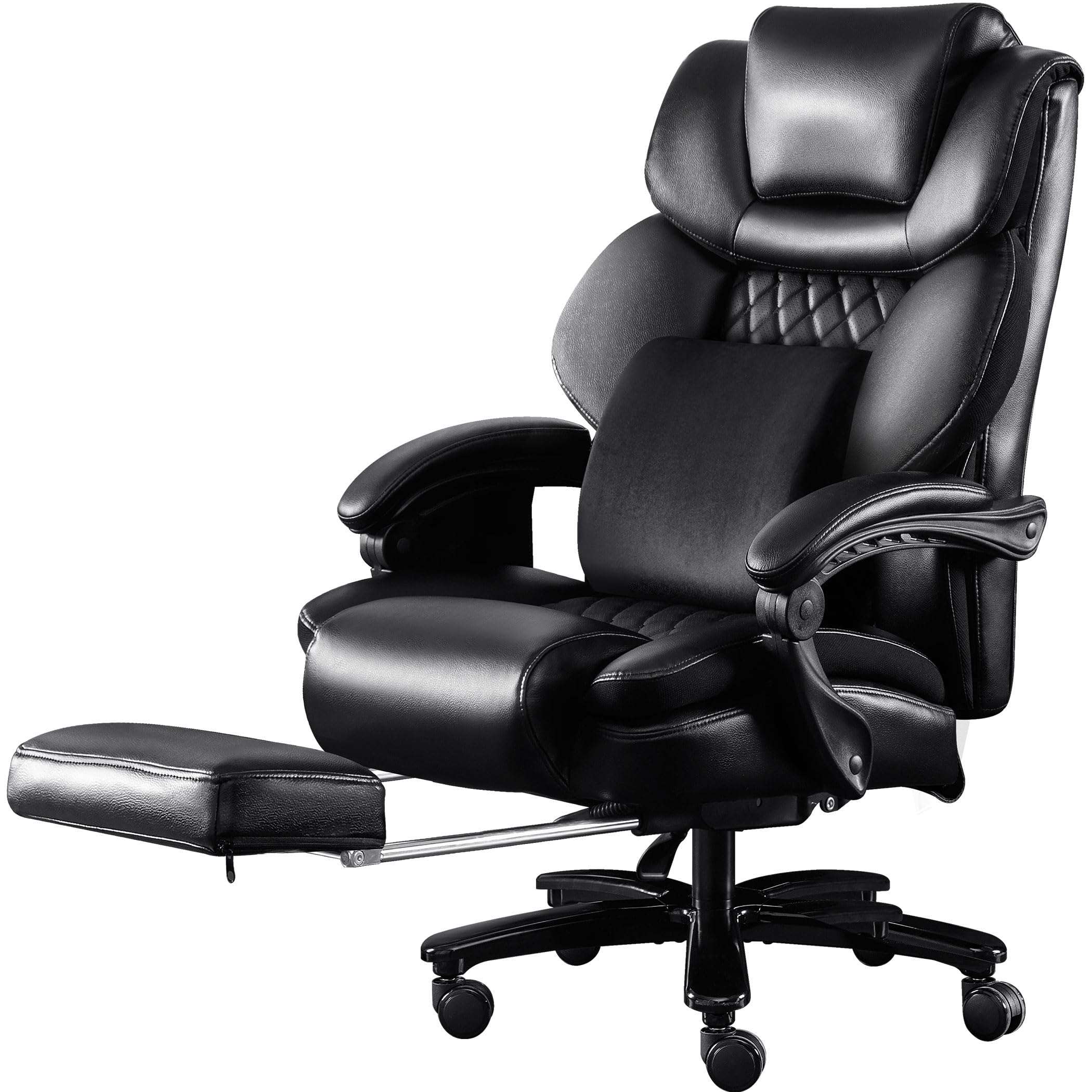 500lbs Big and Tall Office Chair Click2 Lumbar Support Ergonomic Executive Office Chair