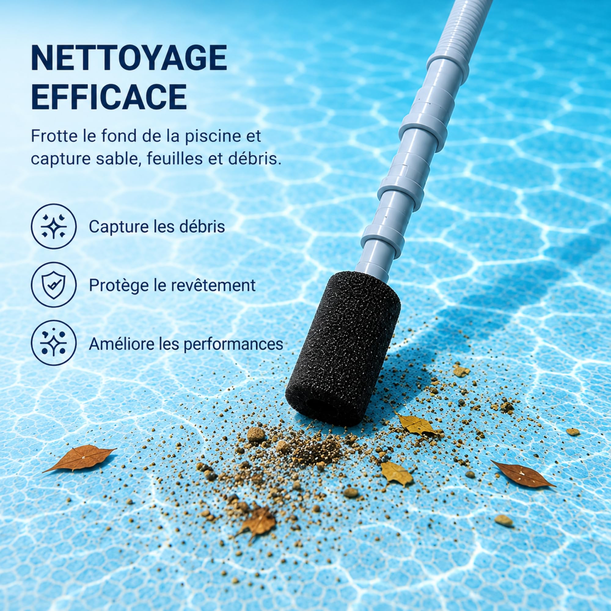 PHONILLICO Lot de 12 Brosses Mousse Queue Robot Compatible Polaris 180 280 360 380 480 Pro 3900 Sport
