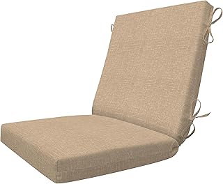 25 Black and Wood Office Decor Ideas That Boost Productivity 13 Honeycomb Outdoor Essentials Dining Chair Cushion, 20 x 41, Hampton Text...