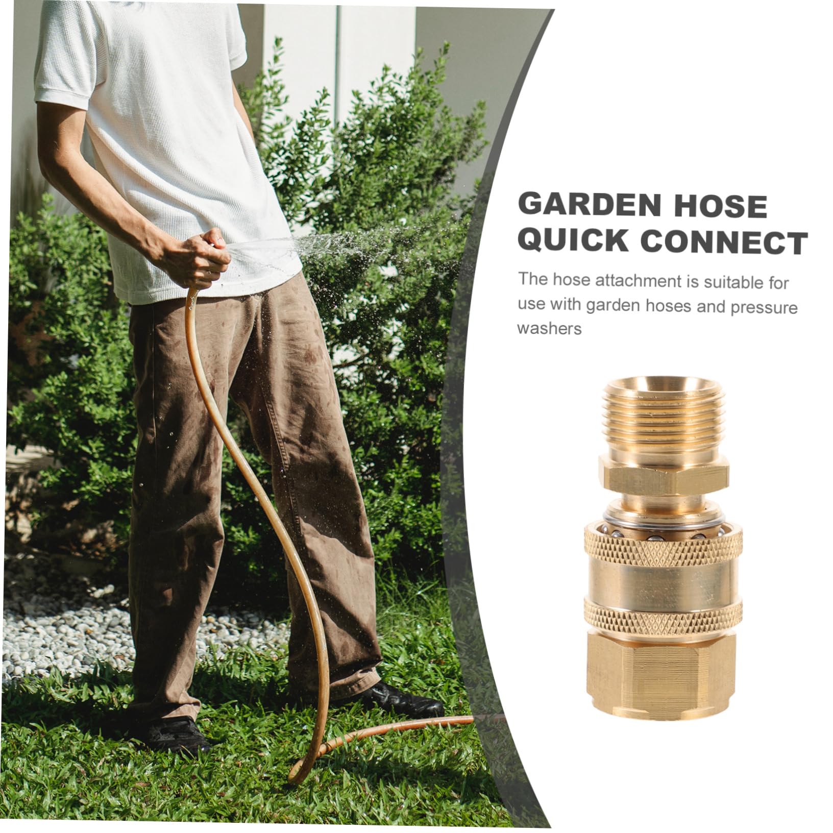 Ciieeo 5paia Raccordo Rapido per Tubo da Giardino Connettore per Idropulitrice Installazione Facile e Sicura per Irrigazione e Lavaggio Auto