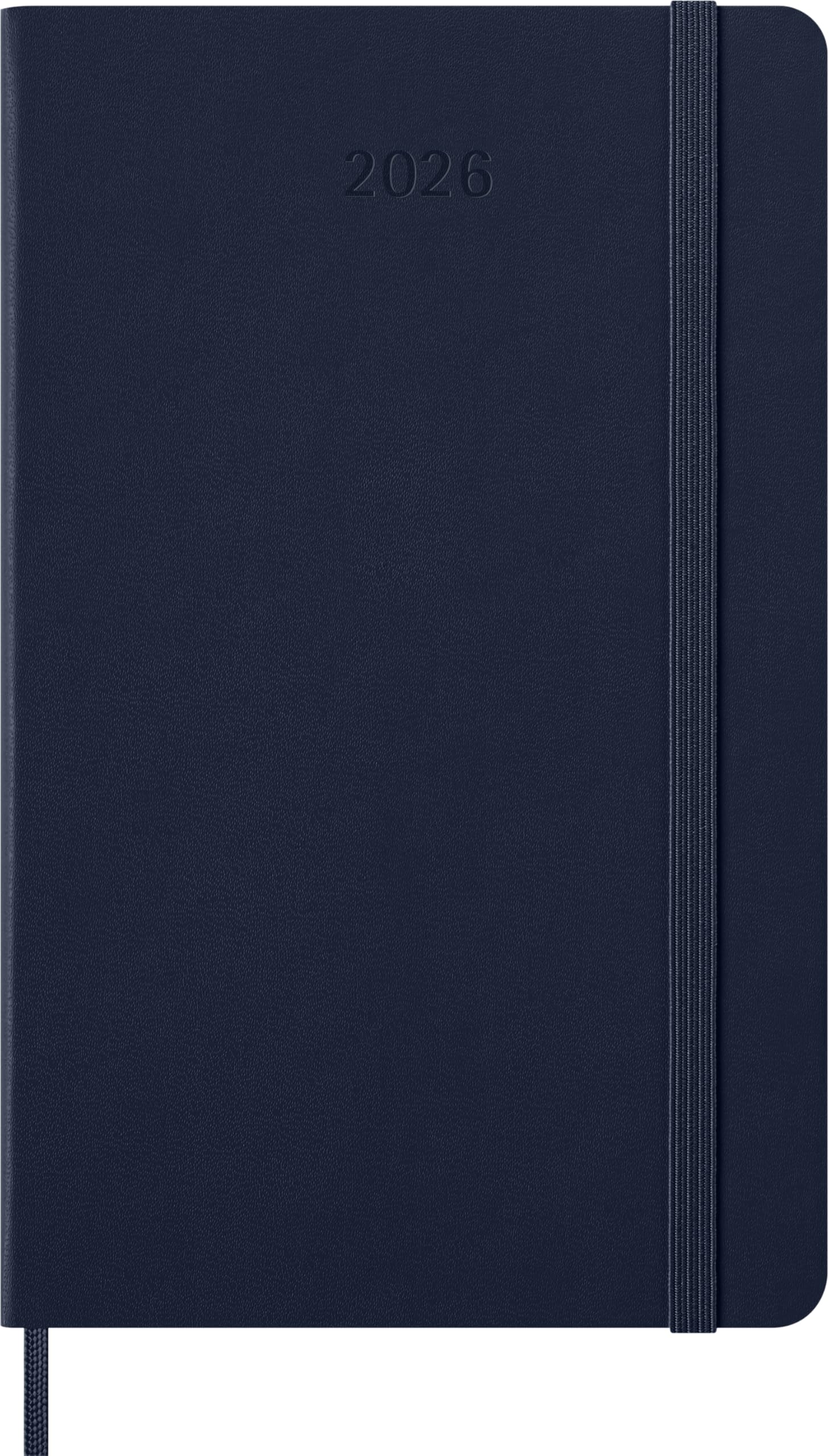 Moleskine Agenda Mensuel 2026 – 12 Mois, Format Large 13x21 Cm, Couverture Souple Noire, Fermeture Élastique, Idéal Pour Une Organisation Fluide