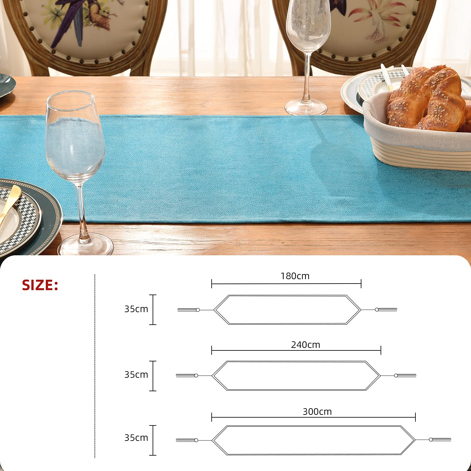 Amazon｜SEASHORE TREE テーブルランナー テーブルカバー 無地 防水