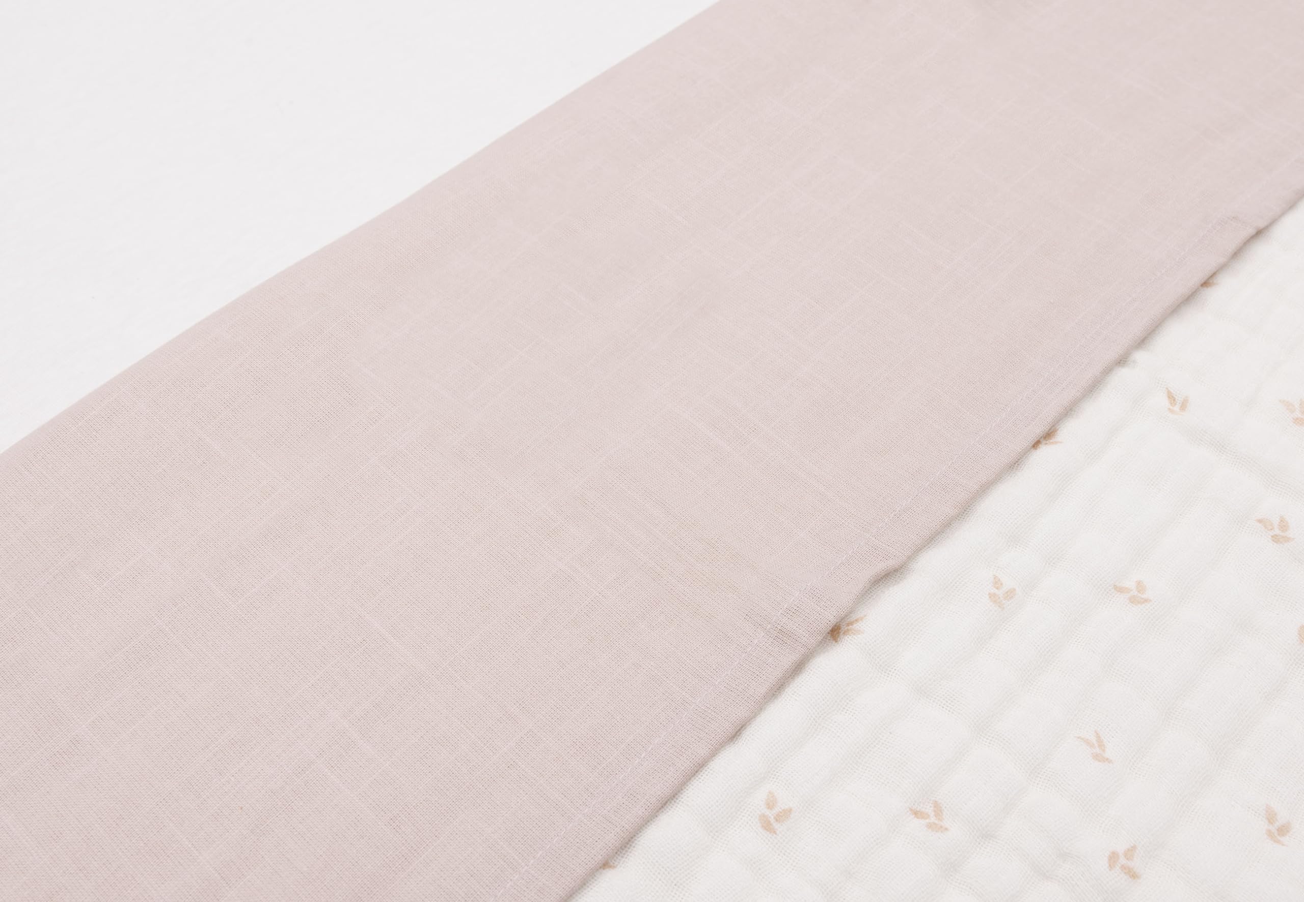 Jollein Bed Sheet Cradle - Slub Nougat - 75 x 100 cm - For Baby Cradle - 100% Cotton - Oeko-Tex Certified - Linen Look - Beige - Image 3