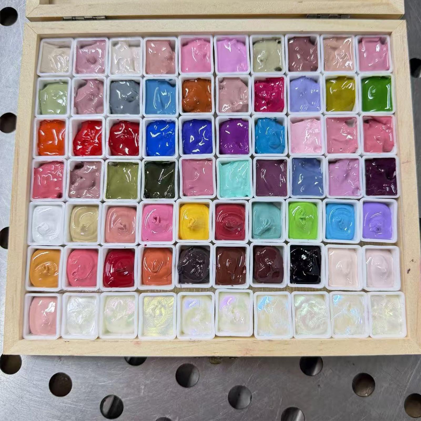 Farba Żelowa Do Paznokci Paleta 70 kolorów manicure artystycznego z | Kolory Żelowe dla początkujących, kobiet, dziewczyn, w domu, salonie, podróży, na imprezy, spa i studio