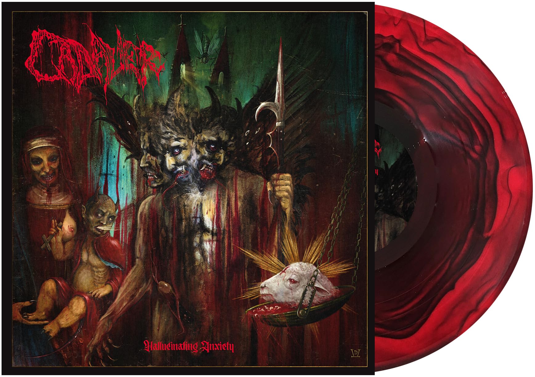 CADAVER - Hallucinating Anxiety - Vinyl (red & black marbled vinyl LP + poster)