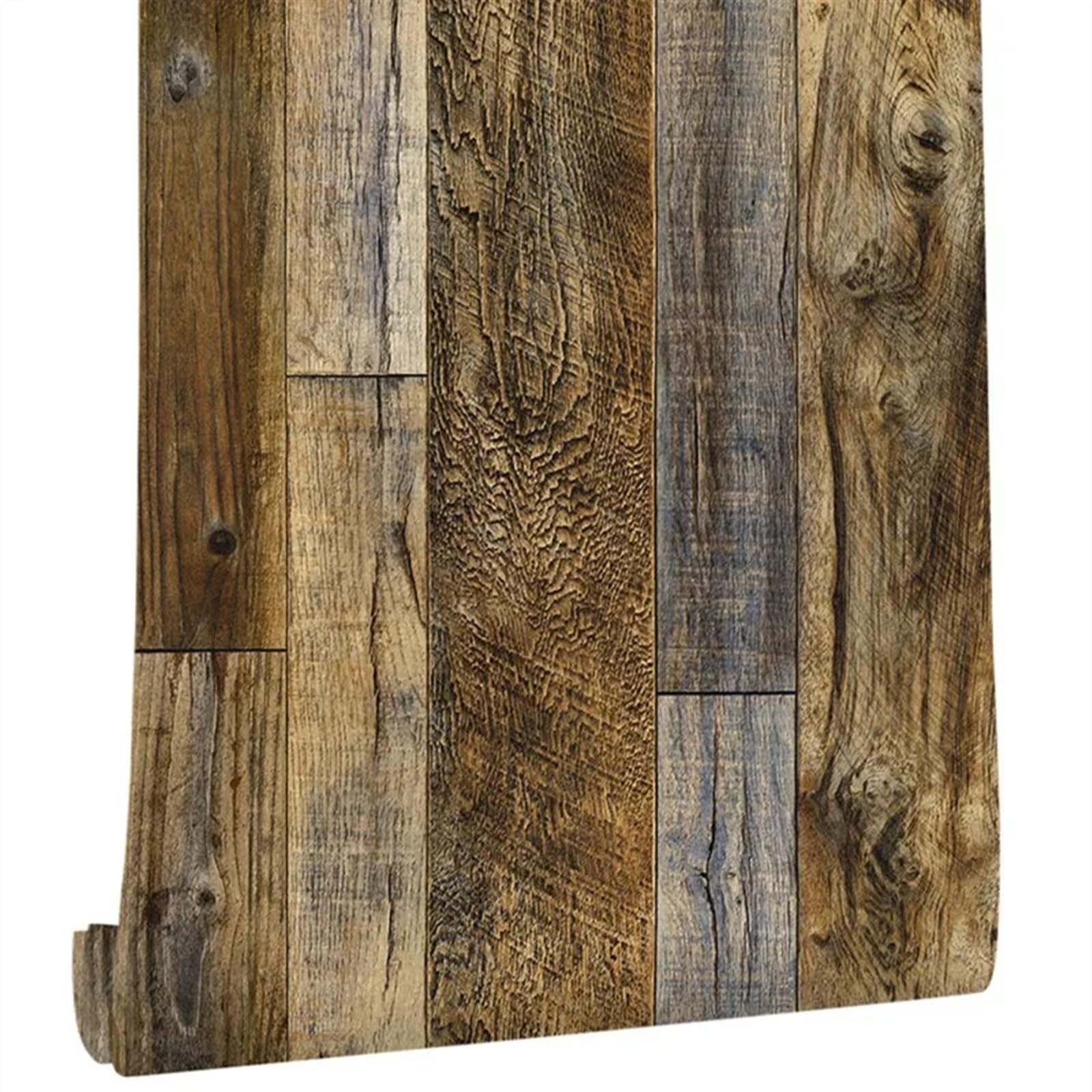 carta da parati Rotolo di carta da parati in vinile di legno impermeabile Decorazione autoadesiva Adesivo decorativo for mobili moderni in carta da contatto Per la decorazione della casa(920482,45cm x