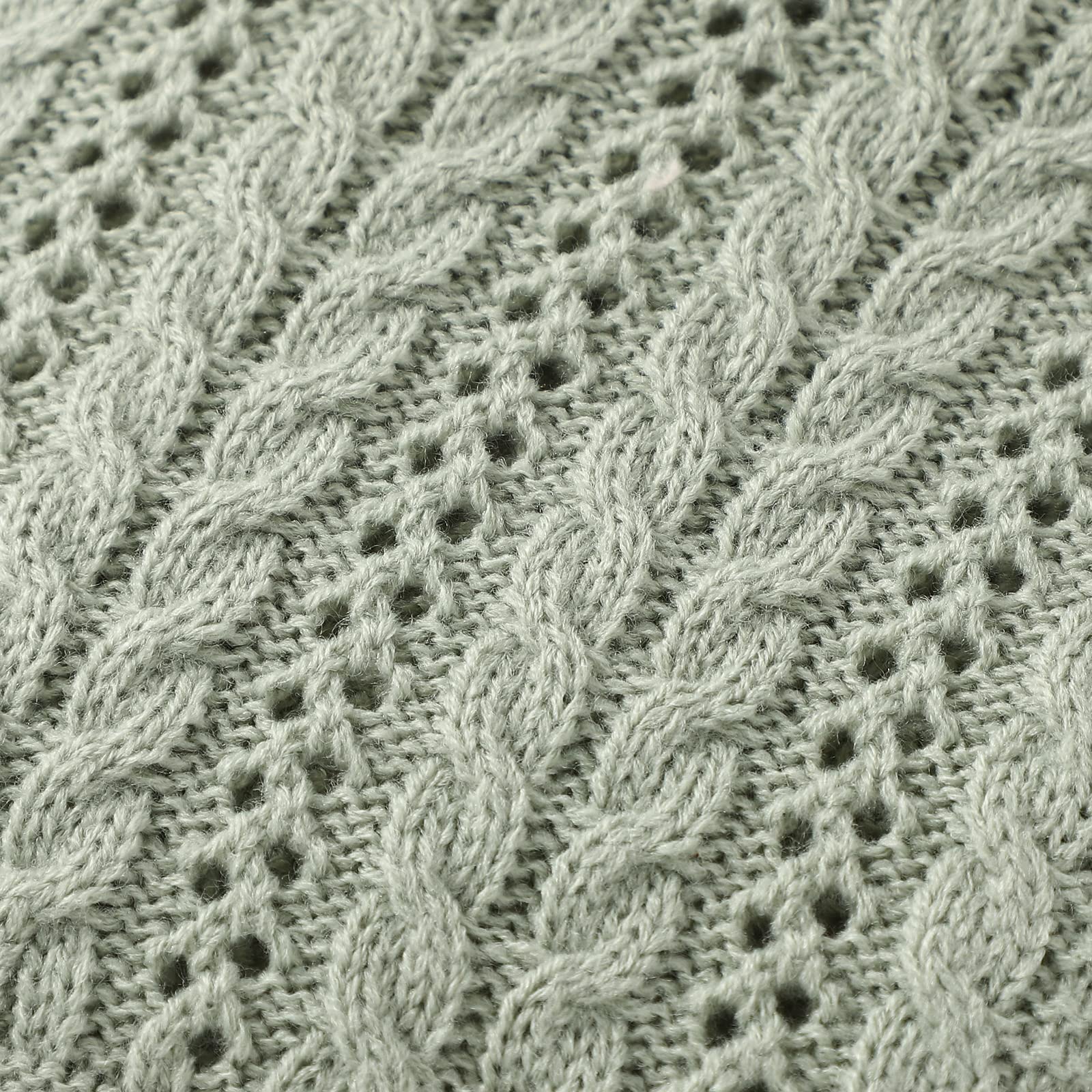 Coperta per bambn a magla fatta a mano, coperta da lanco per