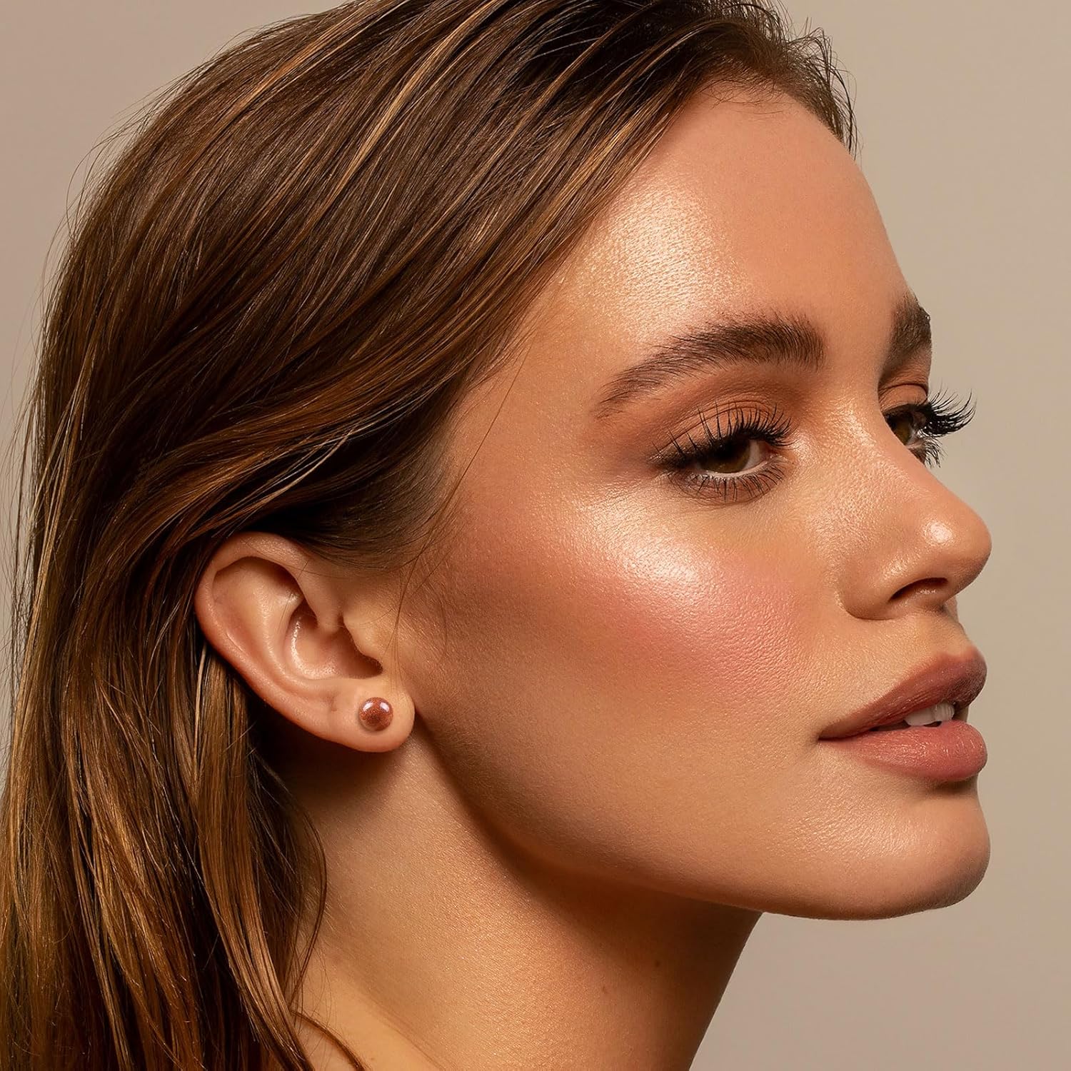 Tiger Eye Post Stud Earrings for Women 8mm Brown Ball Earrings Sterling Silver Hypoallergenic Tiger Eye Earrings Handmade Gemstone Earrings Tiger Eye Jewelry for Girls - Image 3