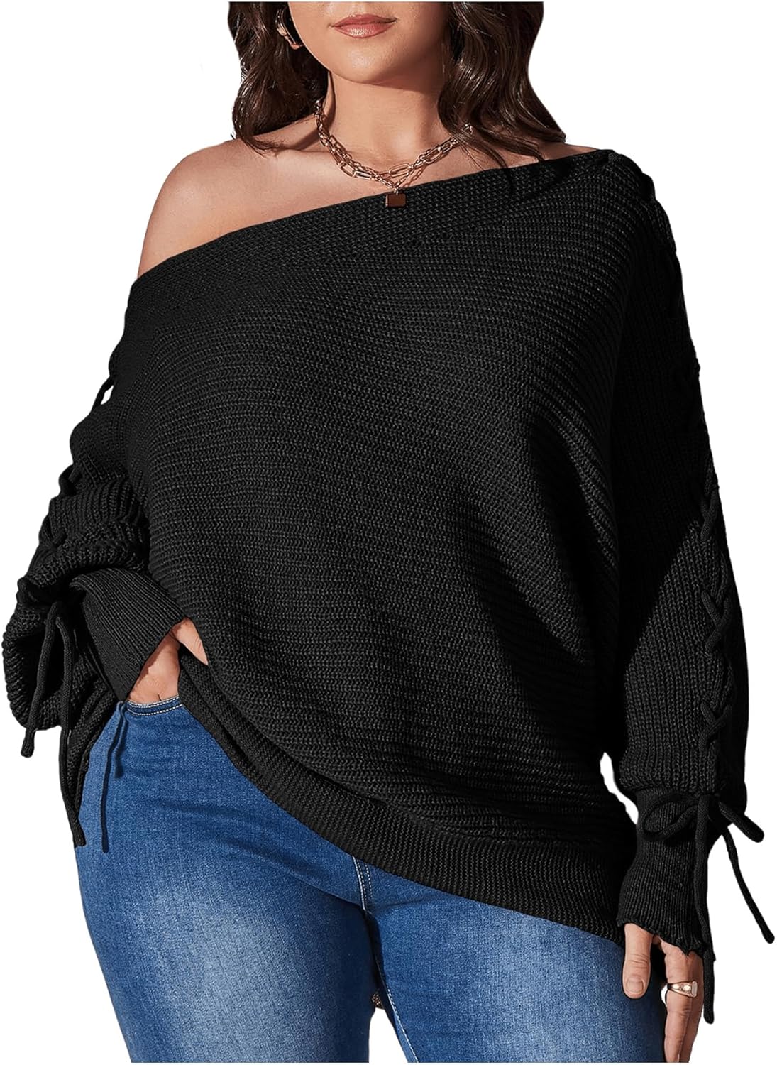 SOLY HUX Women's Plus Size Sweater Off Shoulder Taiwan Ubuy