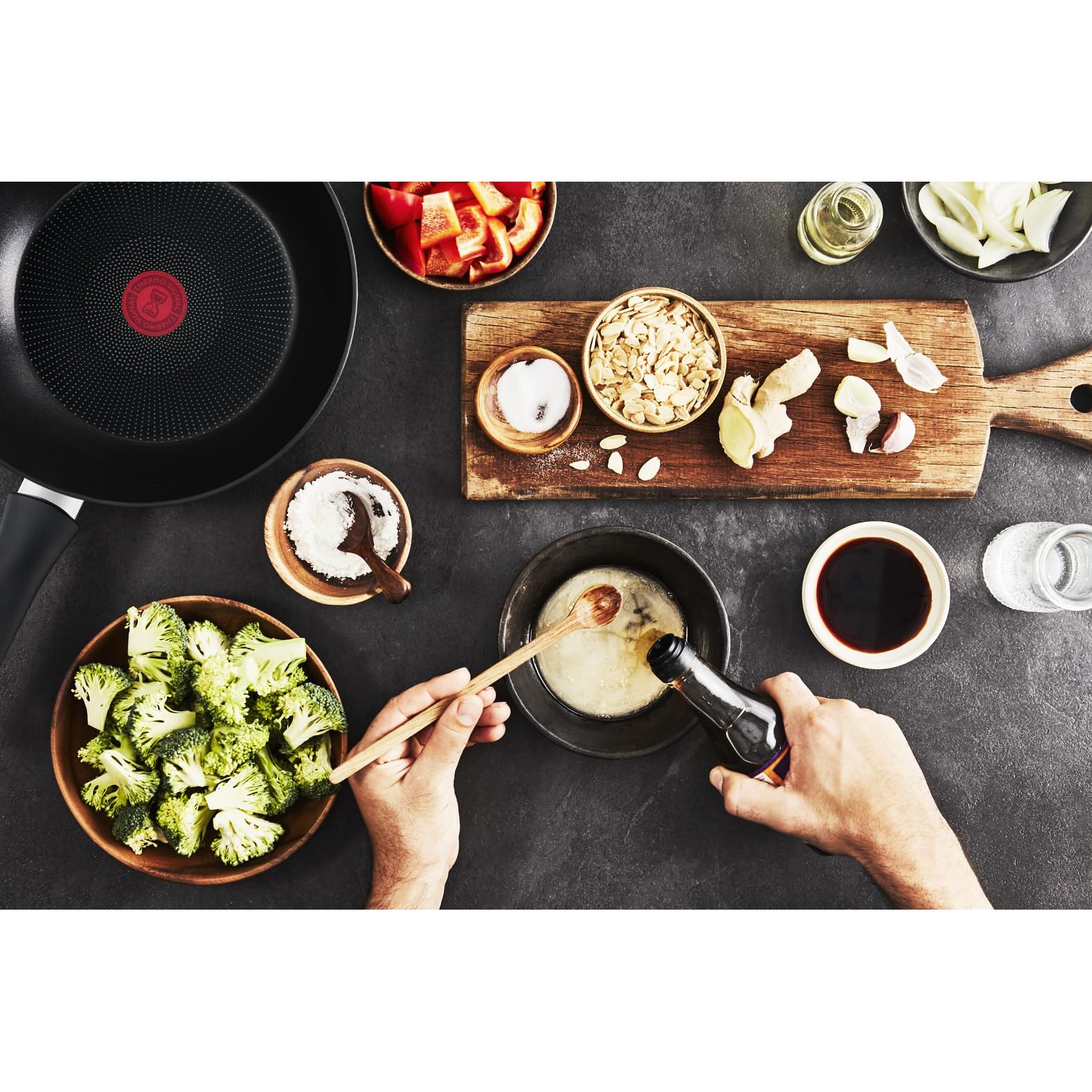 Tefal Unlimited On Bratpfanne 32 cm Induktionspfanne mit kratzfester Titanium Antihaft-Beschichtung – Bild 6